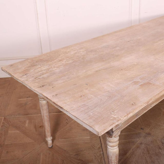 Wood Large Antique Spanish Farmhouse Dining Table in Elm, 1800s For Sale - Image 7 of 11