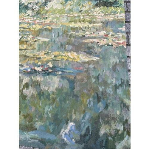 Exquisite French Aubusson tapestry from the mid-20th century, featuring a beautiful impressionist design of the renowned...