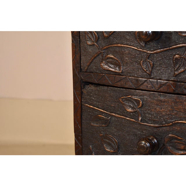 18th Century Hand Carved English Chest of Drawers For Sale - Image 11 of 13