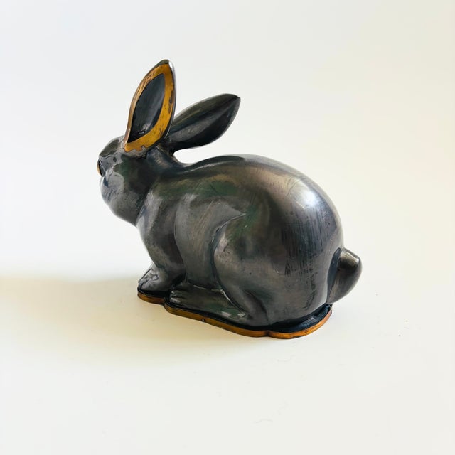Silver Pewter Rabbit Box by Neiman Marcus For Sale - Image 8 of 13