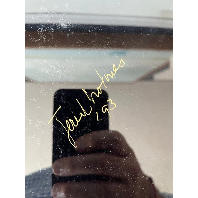 Bespoke Lacquered Fornasetti Style Serving Tray Sally Designs Artist Signed For Sale - Image 12 of 12