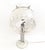 Postmodern Vintage Italian Steel Table Lamp with Spheric Murano Glass Lampshade, 1970s For Sale - Image 3 of 7