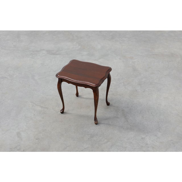 Small Queen Anne Side Table with Cabriole Legs, England, 1900s For Sale - Image 4 of 11