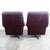 1960s 1960s Mid Century Danish Modern Lounge Chairs Burgundy Chrome Pair Set Attributed to Arne Norell For Sale - Image 5 of 12