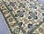Cream and Blue Chobi Wool Rug, 3'10" X 5'4" For Sale - Image 9 of 13