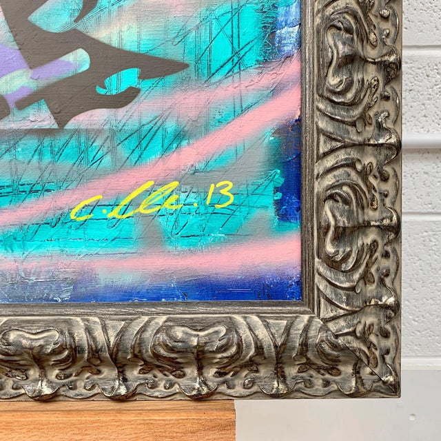 Chris Pegg, James Dean Smoking Cigarette Portrait Pop Art by British Urban Graffiti Artist, 2013 For Sale - Image 6 of 9