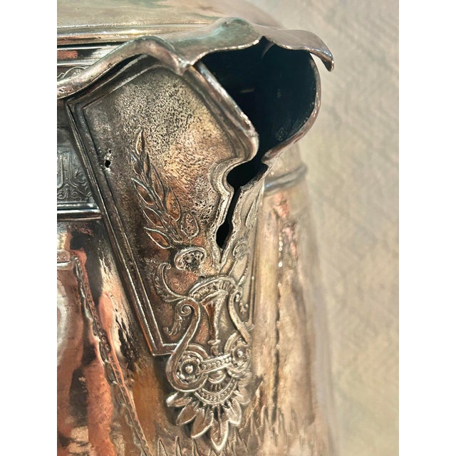 Circa 1880 Reed & Barton Victorian Silverplate Ice Water Pitcher, Patented Design For Sale - Image 12 of 18