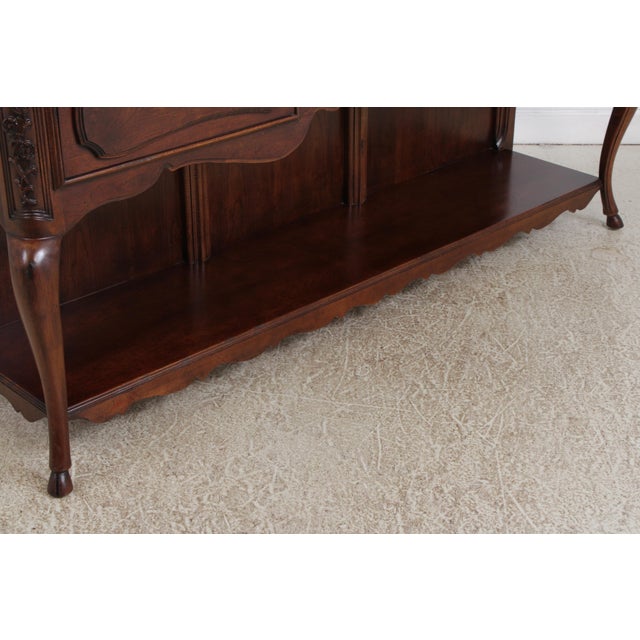 Wood Mt Airy Cherry 2 Tier Country French Style Sideboard For Sale - Image 7 of 15