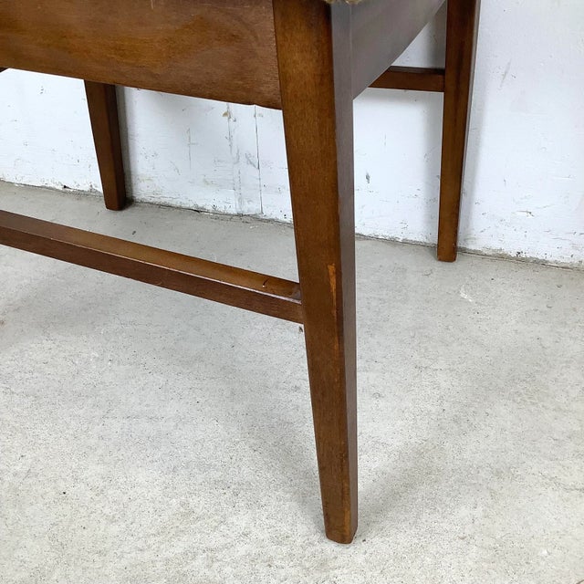 Brown Mid-Century Modern Walnut Dining Chair For Sale - Image 8 of 12
