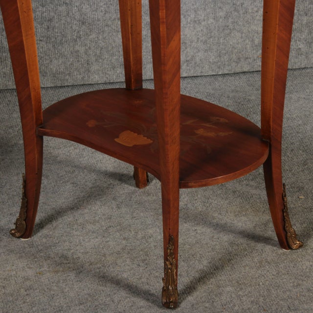 Antique Louis XV Style Side Tables with Chinoiserie Inlay, 1920s, Set of 2 For Sale - Image 18 of 18