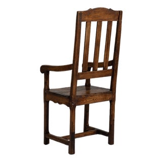 19th Century France Brown Wood Lounge Chair For Sale