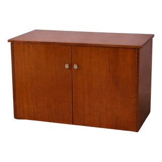 Mid-Century Danish Teak Record Cabinet with Shelves, 1970s For Sale