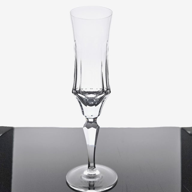 Late 20th Century Galway Old Galway Irish Lead Crystal Champagne Flutes Set of 5 For Sale - Image 4 of 9
