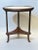 Louis XVI Style Bronze and White Marble Gueridon Table with Bamboo Legs For Sale - Image 4 of 13