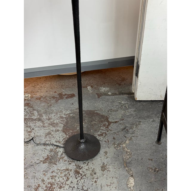 Pottery Barn Hammered Metal Floor Lamp For Sale - Image 12 of 12