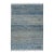 Modern Berber Blue: Hand-Woven Moroccan Style Abstract Wool Rug 9x13 For Sale