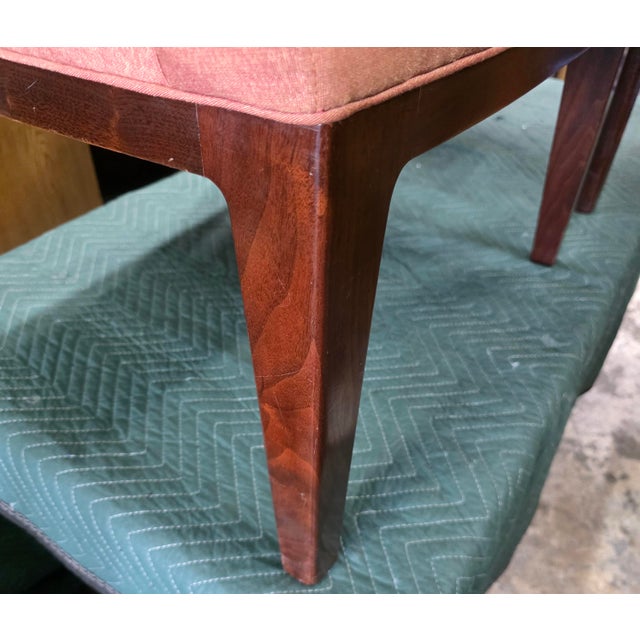 Contemporary Pair of Bill Sofield for Baker Furniture Contemporary Upholstered Armchairs For Sale - Image 3 of 11