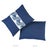 Contemporary Schumacher The Twist Embroidered 16" Lumbar Pillow in Marine For Sale - Image 3 of 4