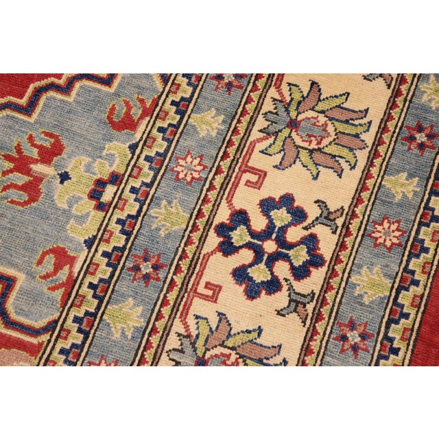 Rustic Kazak Red/Beige Wool Rug - 8'11''x11'9'' For Sale In New York - Image 6 of 10