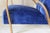 Wood Art Deco Blue Velvet Lounge Chair, 1940s For Sale - Image 7 of 17