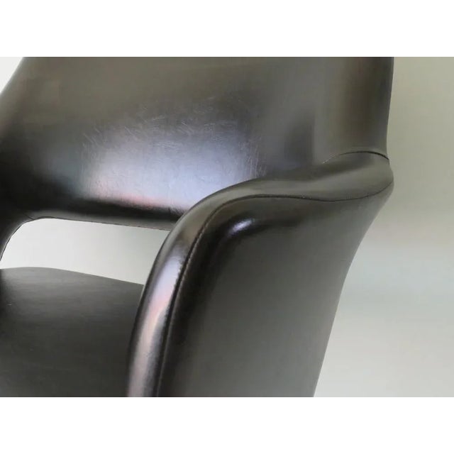 Modernist Armchair in Chrome and Skai, Belgium, 1960s For Sale - Image 6 of 12