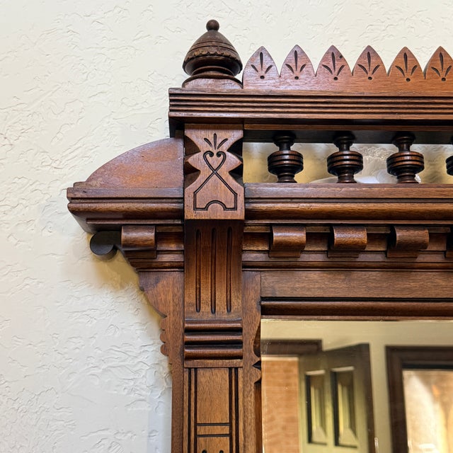 Renaissance Revival Dresser With Mirror Circa 1880 For Sale - Image 4 of 15