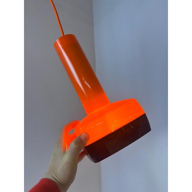 Black Orange Hanging Lamp by Bent Karlby for Schrøder-Kemi For Sale - Image 8 of 11