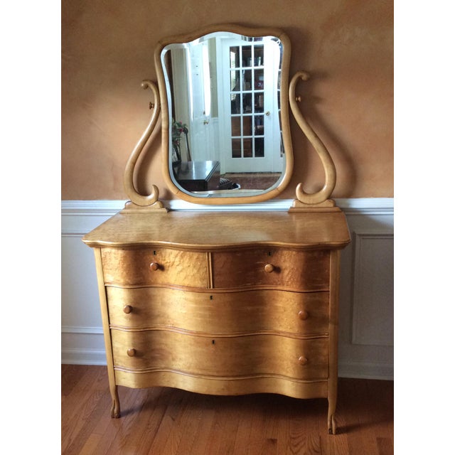 Antique Bird's Eye Maple Dresser Chairish