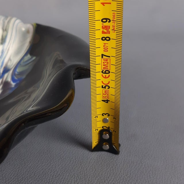 Bowl in Black and Multi-Colored Sommerso Glass, 1970s For Sale - Image 10 of 11