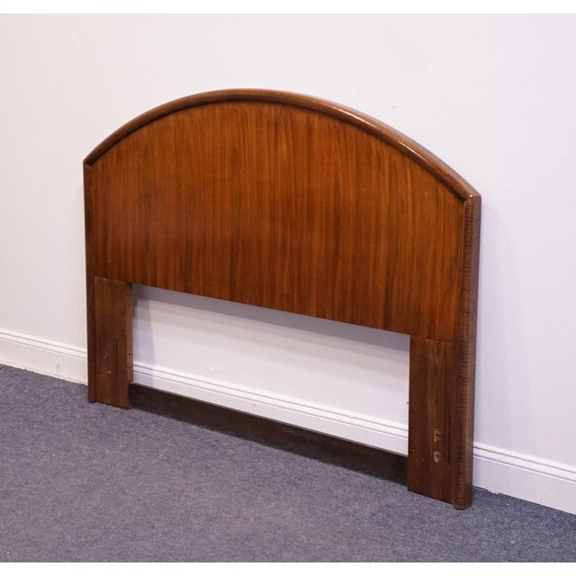 Thomasville Thomasville Furniture Agenda Collection Solid Walnut MCM Mid Century Modern Queen Size Headboard 23411-415 For Sale - Image 4 of 7