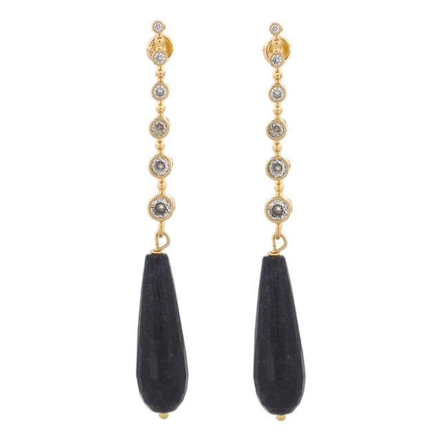 Moonlit Spirit Sodalite Drop Earrings, A Pair For Sale