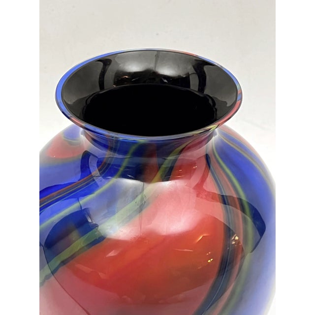 Postmodern Murano Glass Vase by Ottavio Missoni, Italy, 1980s For Sale - Image 7 of 10