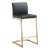 Furnish your kitchen or bar area in contemporary style with the Parma counter stool. The gold solid stainless steel frame...