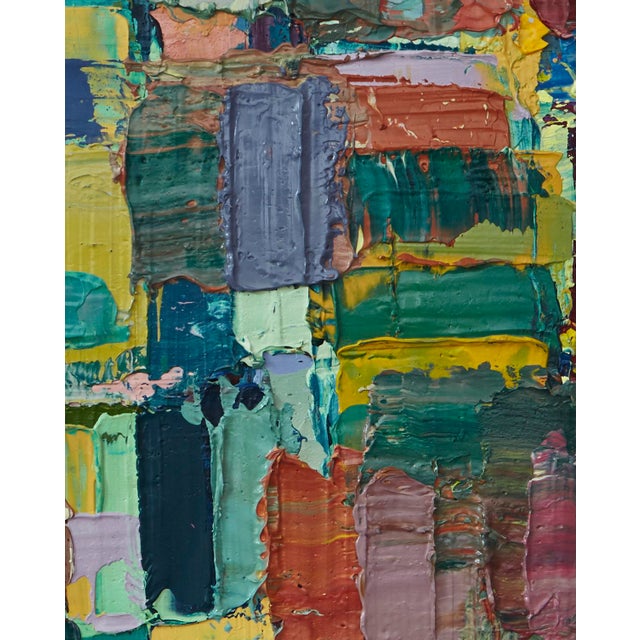 2020s "Rectangles 8" Original Abstract Oil Painting by Simon Findlay For Sale - Image 5 of 8