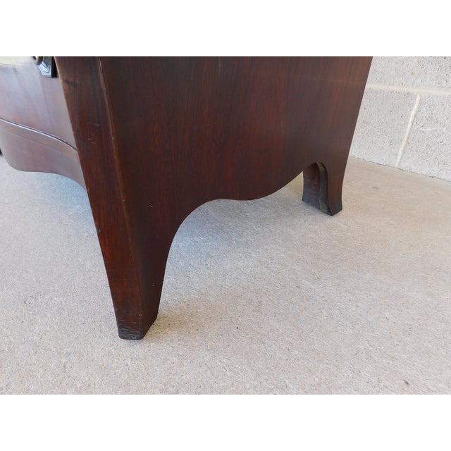 Charak Federal Hepplewhite Flame Mahogany Serpentine Front Chest 34"w For Sale - Image 18 of 18