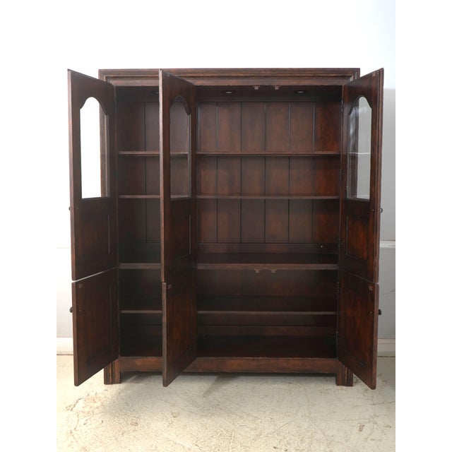 Traditional 1990s Henredon Ralph Lauren Distressed China Cupboard For Sale - Image 3 of 16