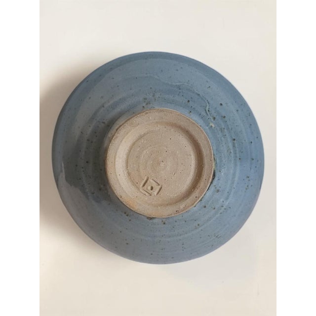Stoneware Bowl on a Foot by Nathalie Pierlot, Ratilly, Puisaye, 1990s For Sale - Image 6 of 7