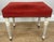 Vintage French Stool in Fabric For Sale - Image 11 of 11