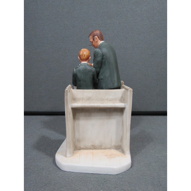 Vintage Gorham Norman Rockwell “In His Spirit” Limited Edition Porcelain Figurine For Sale In Austin - Image 6 of 12