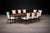 White Set of Eight Dining Chairs in Solid Rosewood & Upholstered Fabric by Giuseppe Scapinelli, Brazilian Modern, 1950s For Sale - Image 8 of 15