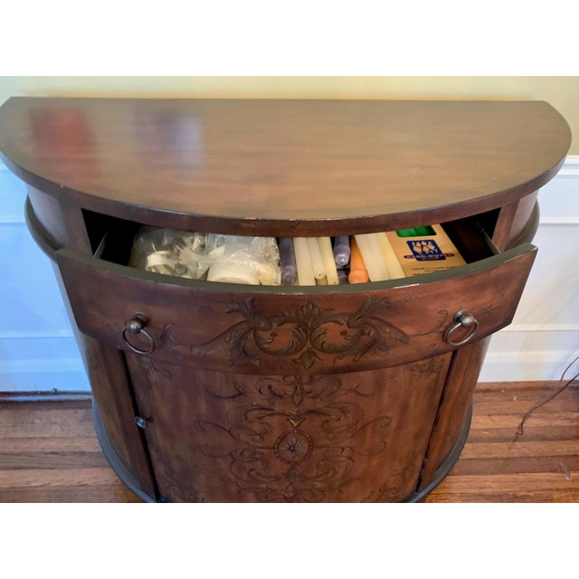 Vintage American Classical Half Round With Drawer Chairish