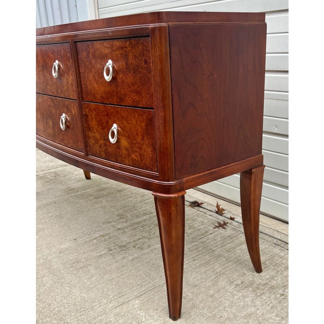 Art Deco Thomasville Bogart Collection Bel Air Burled Sideboard Buffet For Sale - Image 3 of 12
