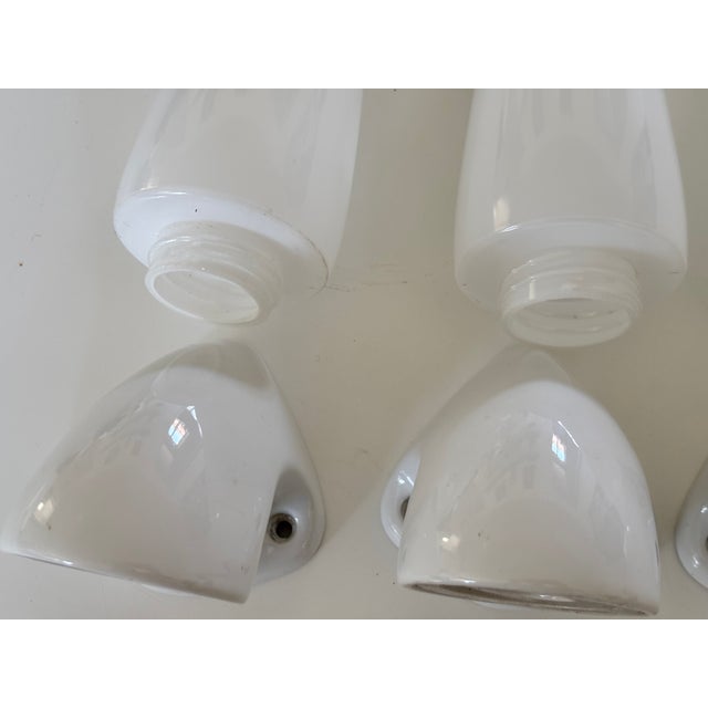 Swedish Ceramic 6035 Wall Lights by Stig Carlsson for Ifö, 1950s, Set of 3 For Sale - Image 9 of 14