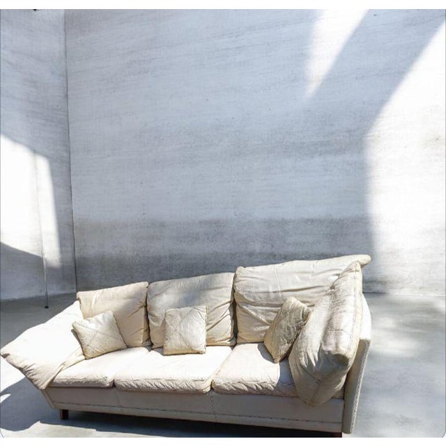 Mid-Century Modern Timeless Elegance: Rare 1980 Vintage Dansk Danish Leather Sofa For Sale - Image 3 of 12