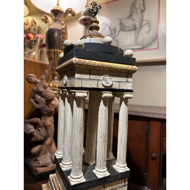 Large Neoclassical Italian Grand Tour Architectural Model of a Temple Dedicated to Cupid (Eros) For Sale - Image 12 of 15