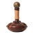 Vintage Nautical Italian Hand Tooled Leather Wrapped Decanter Bottle For Sale