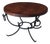 Rustic Oak and Wrought Iron Coffee Table, Belgium, 1950s For Sale