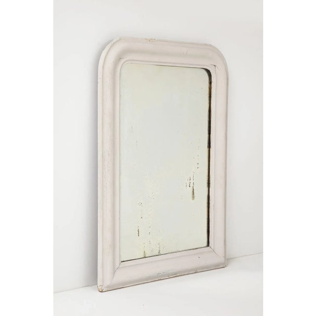 White Painted Louis Philippe Mirror, France Early 20th Century For Sale In New York - Image 6 of 10