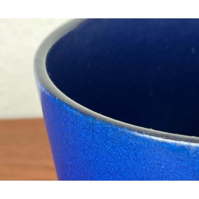 Mid-Century Modern Bright Blue Planter from Marei Majolikafabrik, 1960s For Sale - Image 5 of 16
