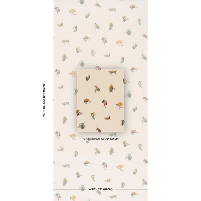 Inspired by a design in our archive, Fly-Fishing is a playful, sophisticated wallpaper with an open multidirectional...